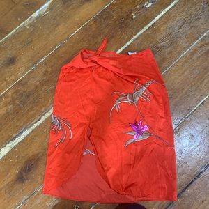 Beach cover up tie skirt